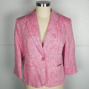 SALE French Connection Pink Cotton Blazer 8